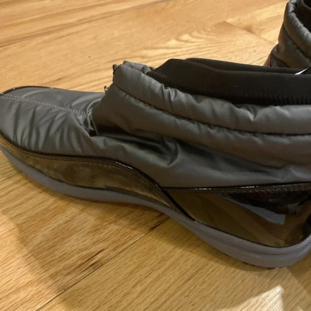 Sporto Women's 12M Waterproof Tracy Booties Gray blackSplit Toe Lined Boots 3541